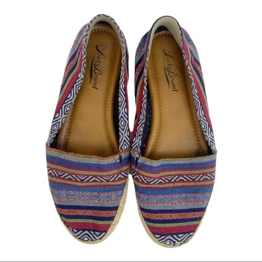 LUCKY BRAND Dexie Boho Aztec Espadrille Flats Women’s Size 7